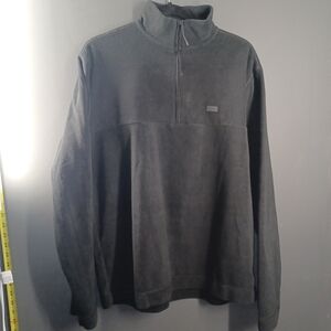 RAINS Gray Quarter-Zip Pullover